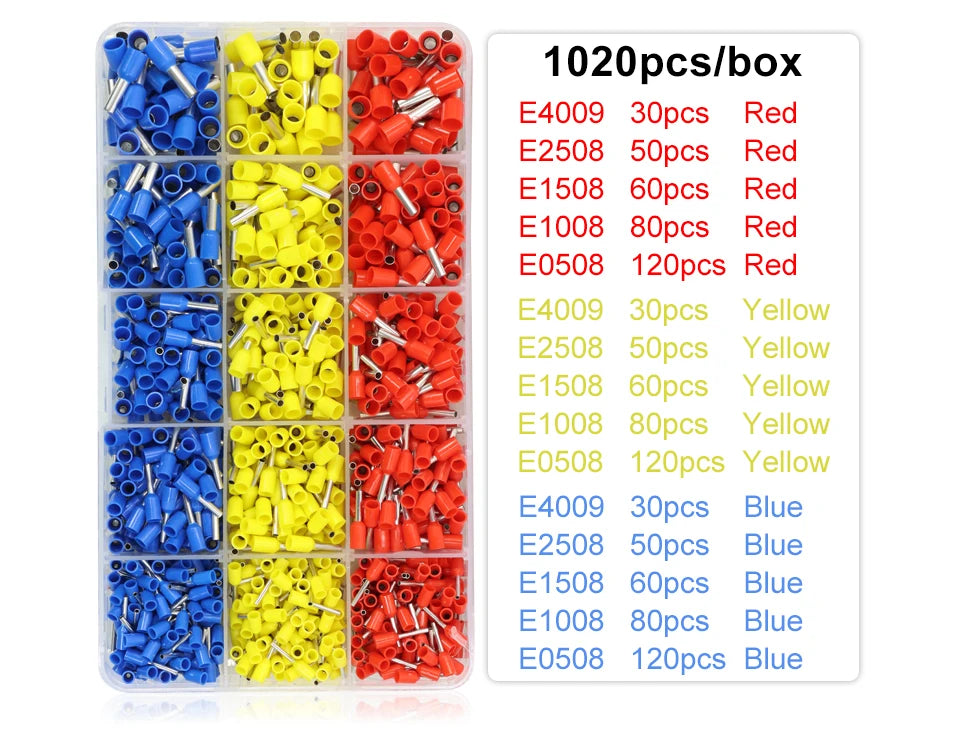 Crimping Pliers Ferrule Sleeves Tubular Terminal Tools HSC8 6-4A/6-6A/16-6E Wire Crimper Household Electrical Sets