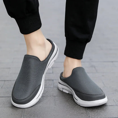 Men's Summer Breathable Indoor Slippers With Thick EVA Bottom Size 39-48