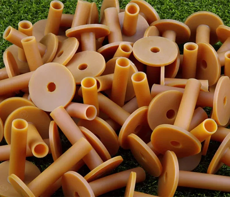 PGM 4pcs Training Practice Tee Mat Golves Ball Hole Holders Beginner Trainer Practice Rubber Golf Tee Holder QT001