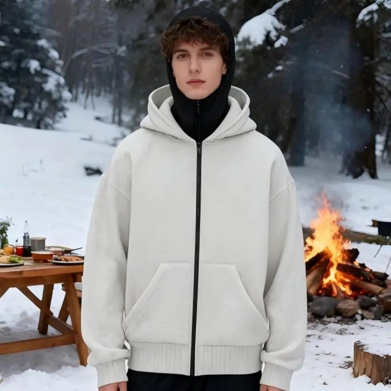 Men's masked Hoodies Long Sleeve Casual With Zipper Sweatshirts New Spring Hip Hop Pullover Sports Top Male Hooded Sweatshirts