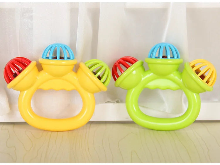 1-4PCS Baby Hand Rattle Ball Toy Newborn Grasping Hand Bell Sensory Toy Kids Safety Materials Toys for 0-24 Months Baby Children