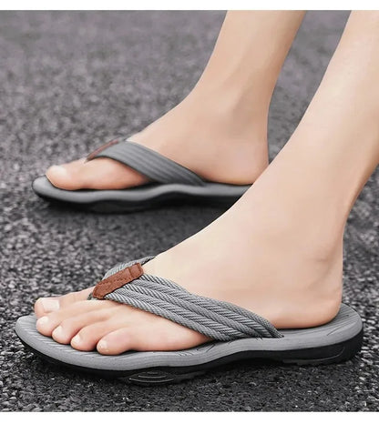 Men Slippers Summer Flip Flops Outdoor Casual Slides Beach Sandals Non Slip