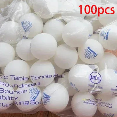 SANWEI 50/100pcs 3 Star TR Table Tennis Balls White ABS New Material with Seamed 40+ Professional Ping Pong Balls for Training