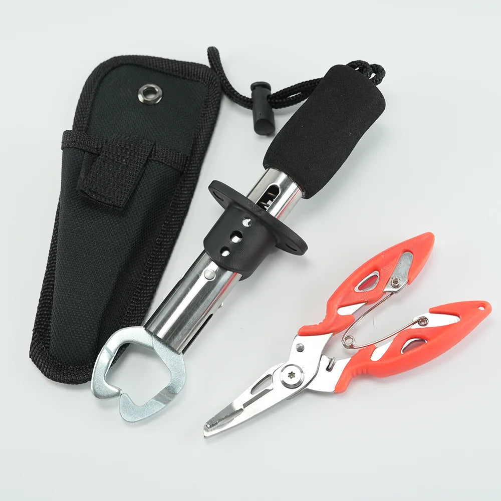 Lure pliers fish controller set, made of stainless steel with reliable quality, Fishing Pliers, Fish Lip Gripper or Fish Scale C