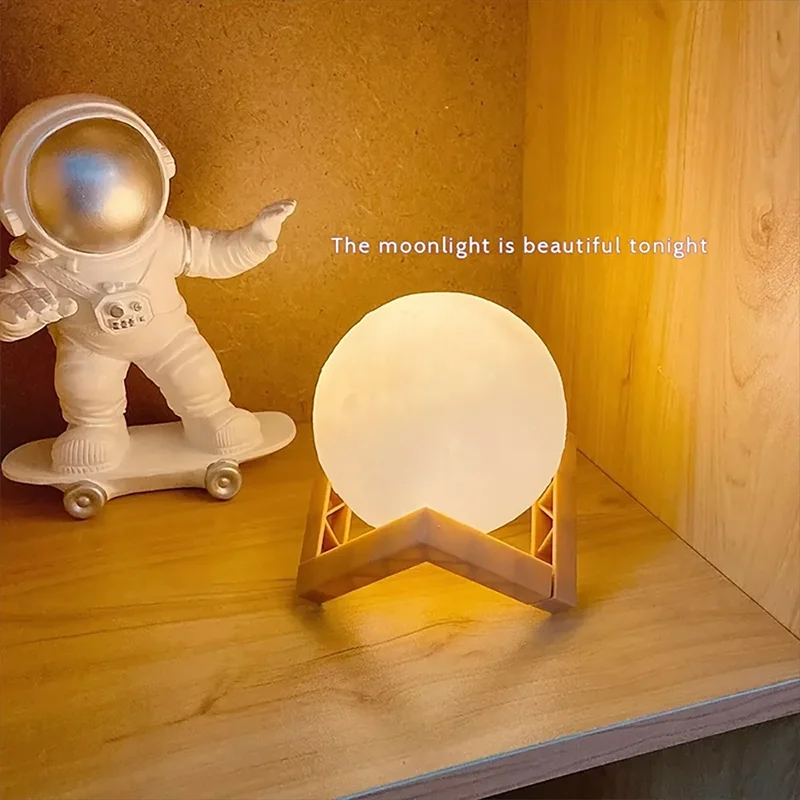 LED Moon Light Galaxy Lamp – Book Night Light for Kids, Birthday Gift & Bedroom Decoration
