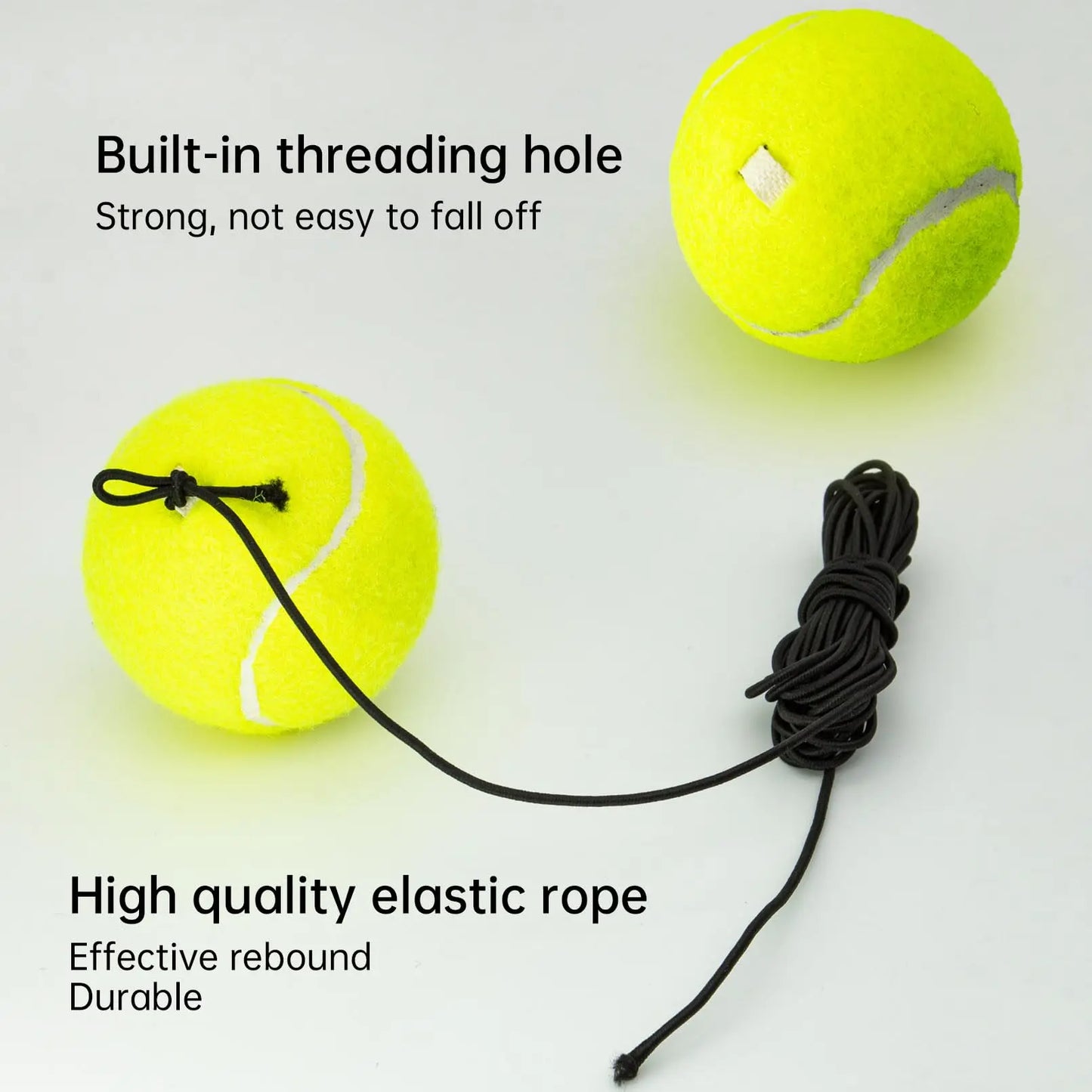 Tennis Training Ball with String Tennis Balls With Elastic Rope Tennis Training Partner Rebound Practice Ball Self Practice Tool
