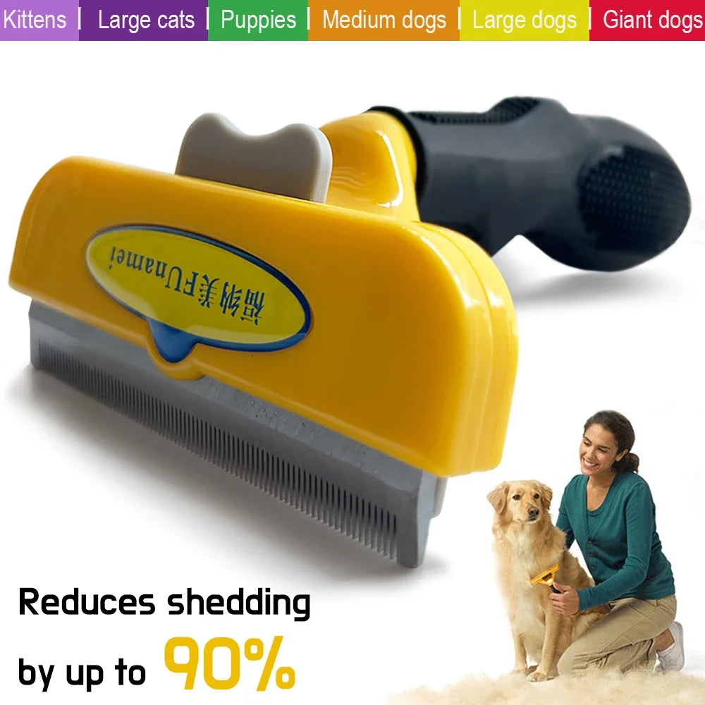 Pet Brush for Dogs and Cats – Hair Removal and Grooming Comb