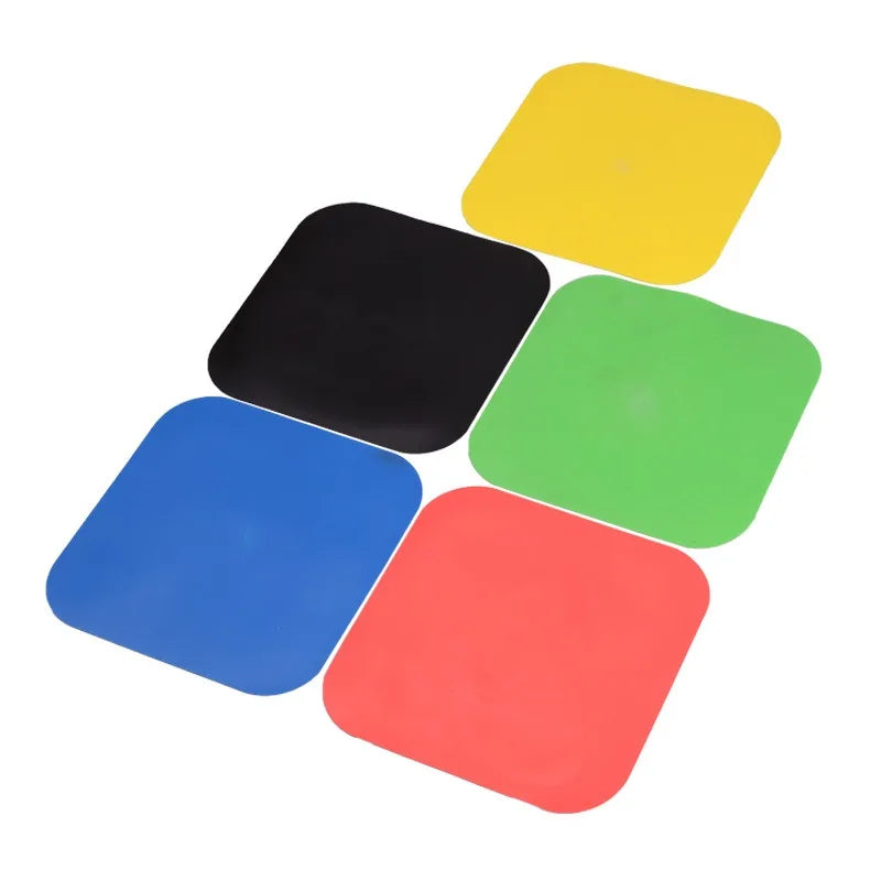 23cm Soccer Square Flat Cones Marker Discs High Quality Football Basketball Training Aids Sports Training Equipment Accessories