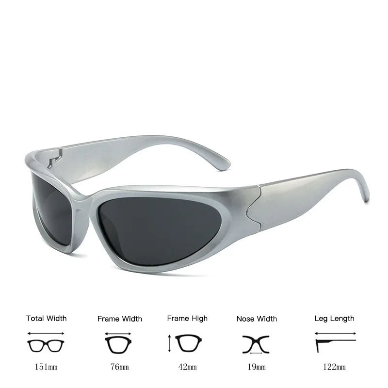 Wraparound Sunglasses UV400 Polycarbonate Frame and Lenses
