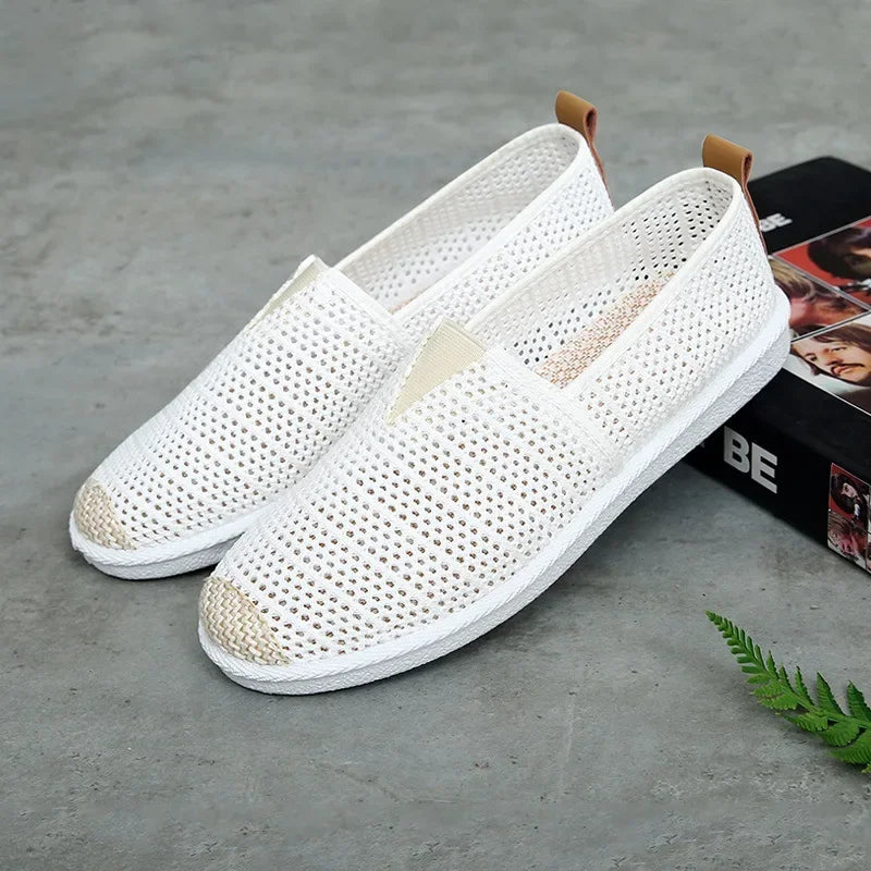 2023 Shoes Women's Summer Mesh Breathable Flat Shoes Ladies Comfort Light Sneaker Socks Women Slip on Loafers Zapatillas Muje