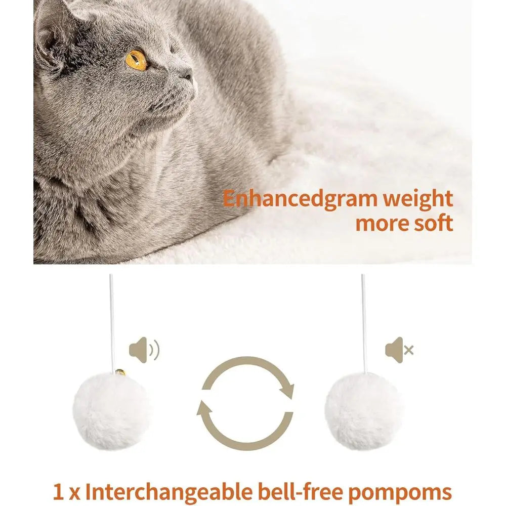 Large Indoor Cat Tower, Modern 43.7 Cat Condo with Scratching Post, Perch, Removable Pads, White