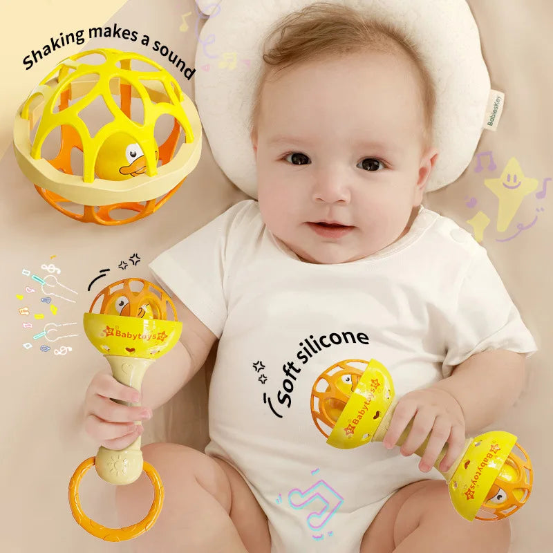 3/1pcs Baby Rattles 0 12 Months Baby Educational Toys Shaker Grab Spin Set Sensory Educational Newborn Gift for Infant Boy Girls