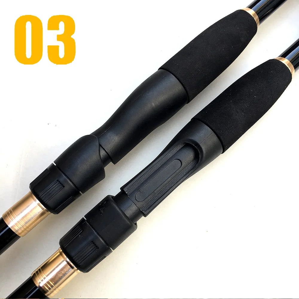1.6-2.4m Telescopic Fishing Rods Ultralight Weight Spinning Casting Carbon Pole Fishing Accessories Lure Weight 10-30g