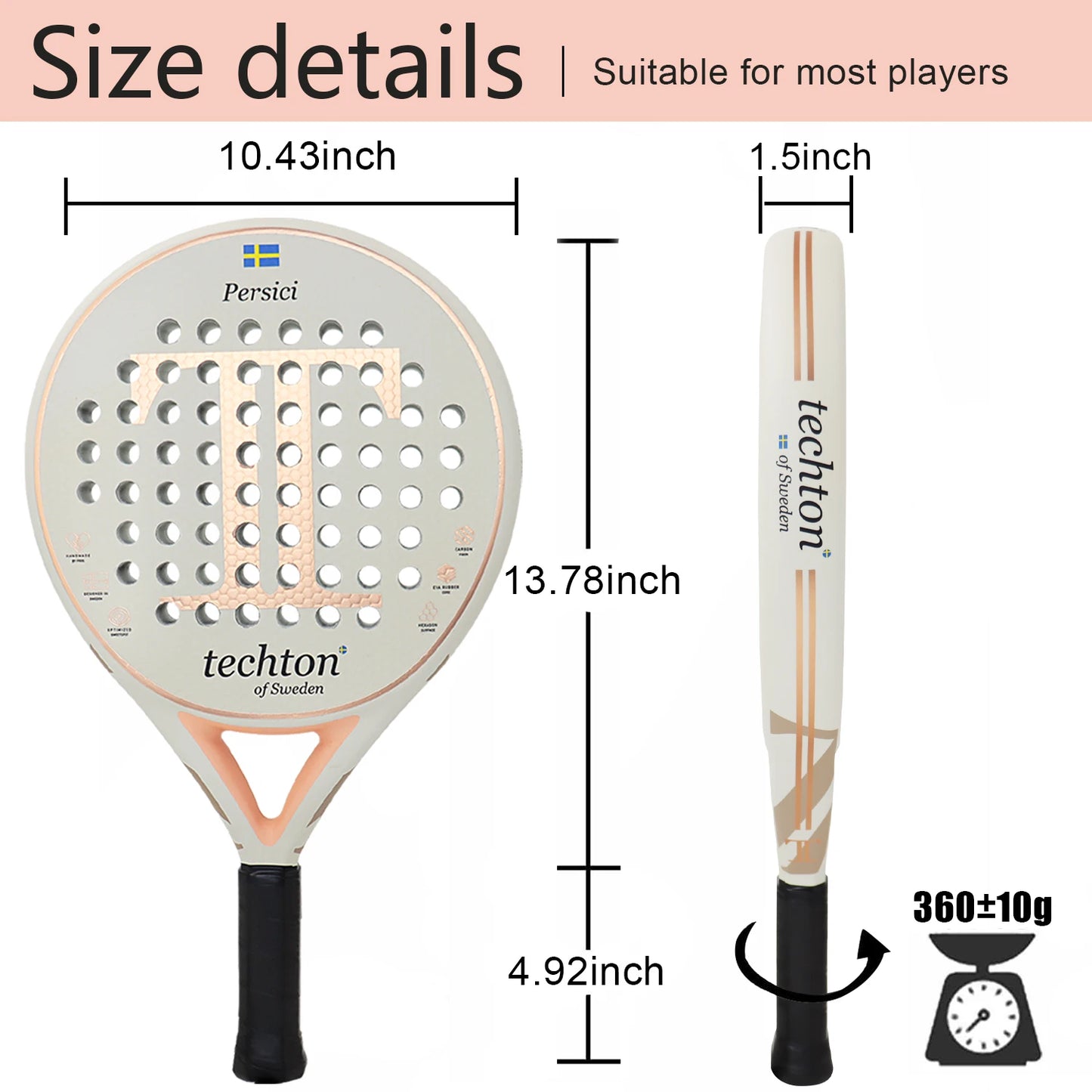 Pala Padel Raquetas de Tenis Racket Paddle Racquet EVA Soft 100%/3K/12K Carbon Fiber 3D Hexgon Paddle with Padel Bag Accessories