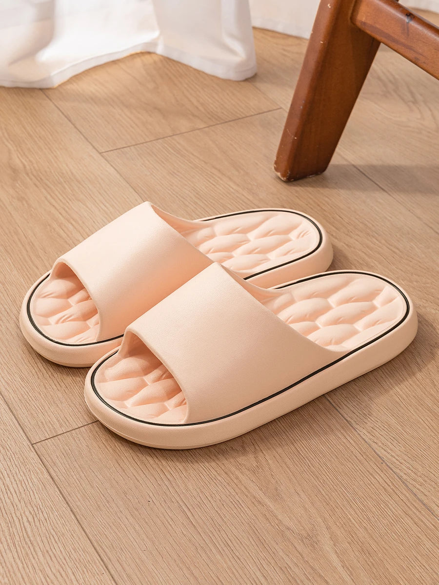 TZLDN Summer Women Home Slippers Beach Flat Fold Sandals Soft Comfortable Non-Slip Slides Indoor Outdoor Men Bathroom Flip Flops