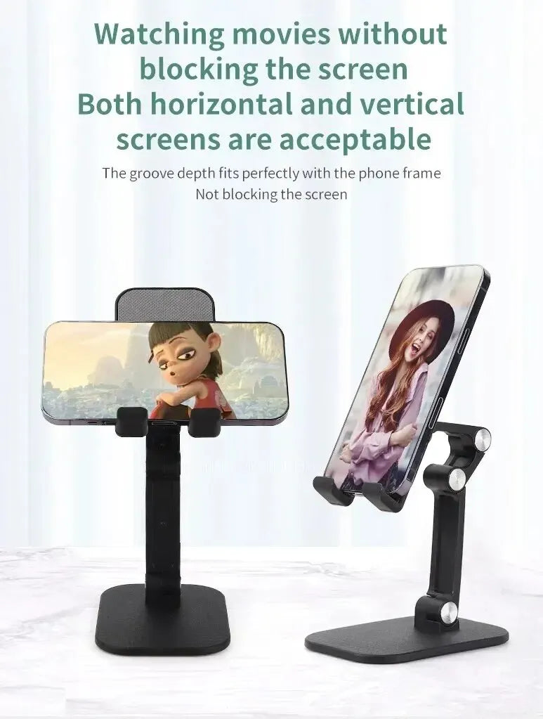 Desktop Phone Holder Can Be Freely Raised And Lowered, Adjustable In Height, Foldable, Portable Tablet For Live Streaming
