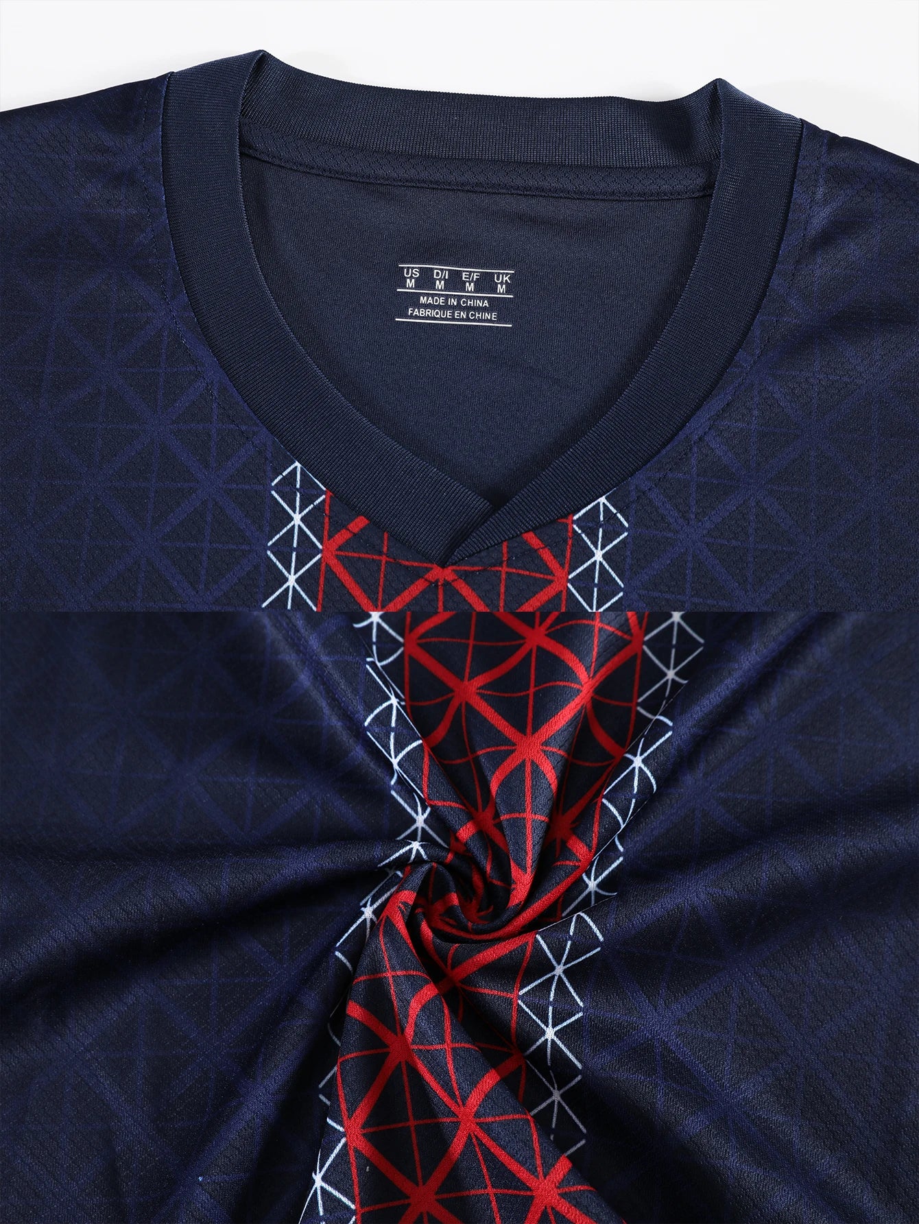 Men's Casual Sports Football Uniform round Neck Top with Fashionable Breathable Shorts Comfortable Football Suit Set