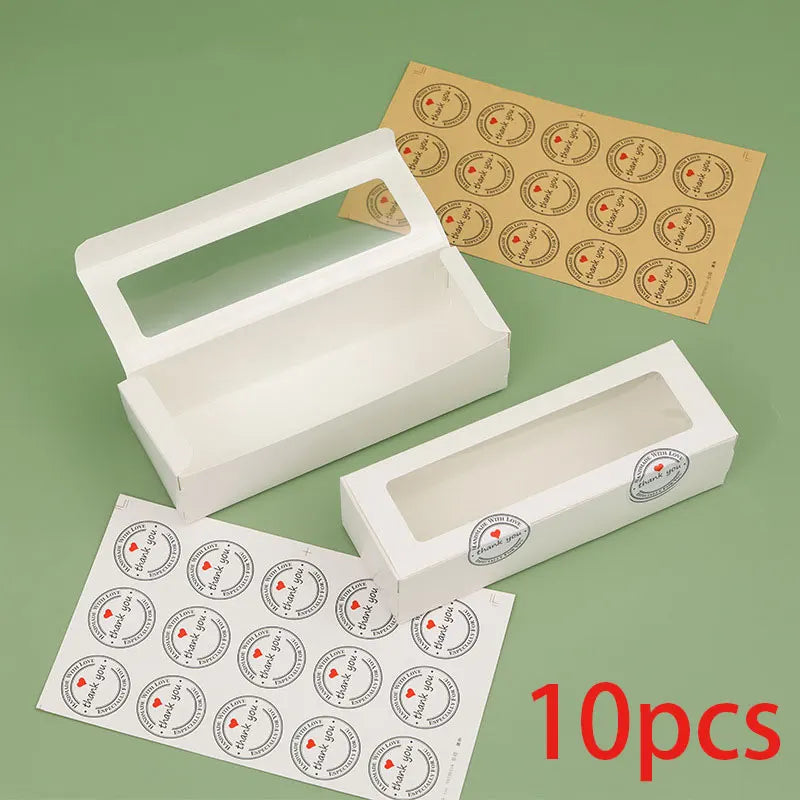 Transparent Window Kraft Paper Packaging Boxes – Birthday, Wedding, Party Gift Boxes