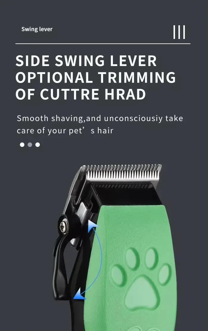 Professional Pet Hair Clippers – Rechargeable Adjustable Trimmer for Cats and Dogs