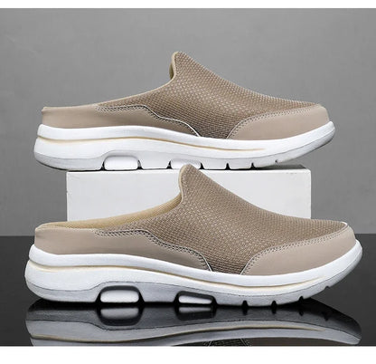 Men's Summer Breathable Indoor Slippers With Thick EVA Bottom Size 39-48