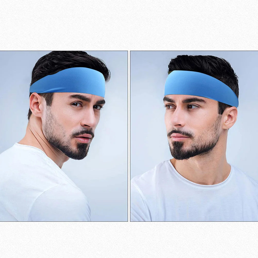 Sports Headband Running Cycling Yoga Gym Tennis Fitness Sweatband Elastic Absorbent Sweat Hair Accessories Sport Sweat Headband