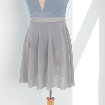 Women Soft Mesh Ballet Skirt Black Dance Skirts Elastic Waist Ballerina Wear, Pull on