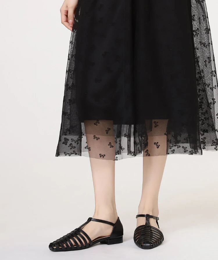 ZAROY Summer Cross Strap Flat Sandals Women Round Toe Ankle Buckle Hollow Casual Roman Sandalia Zapatos De Mujer сандали