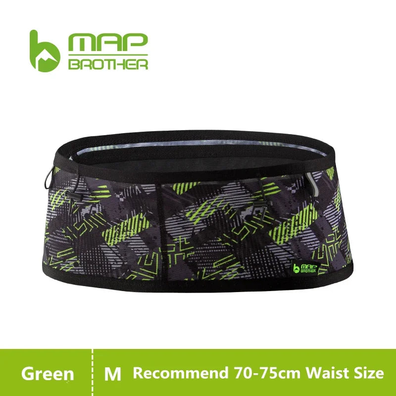 MAP BROTHER W1001 Woven Elastic Sports Waist Bag Pack Running Race Number Belt For Triathlon Marathon Cycling Mountaineering Bag