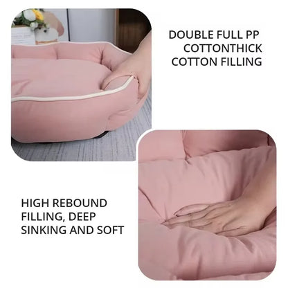 Corduroy Pet Sofa Bed For Large Dogs Winter Sleeping Cushion