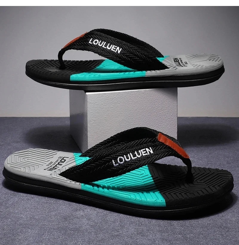 High Quality Hot Sale Men Flip Flops Summer Beach Flip Flops Men Fashion Breathable Casual Beach Men Slippers Summer Outdoor