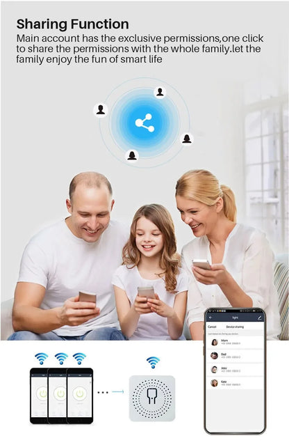 Smart WiFi Plug US Standard 10A Remote Control Works With Alexa And Google Home