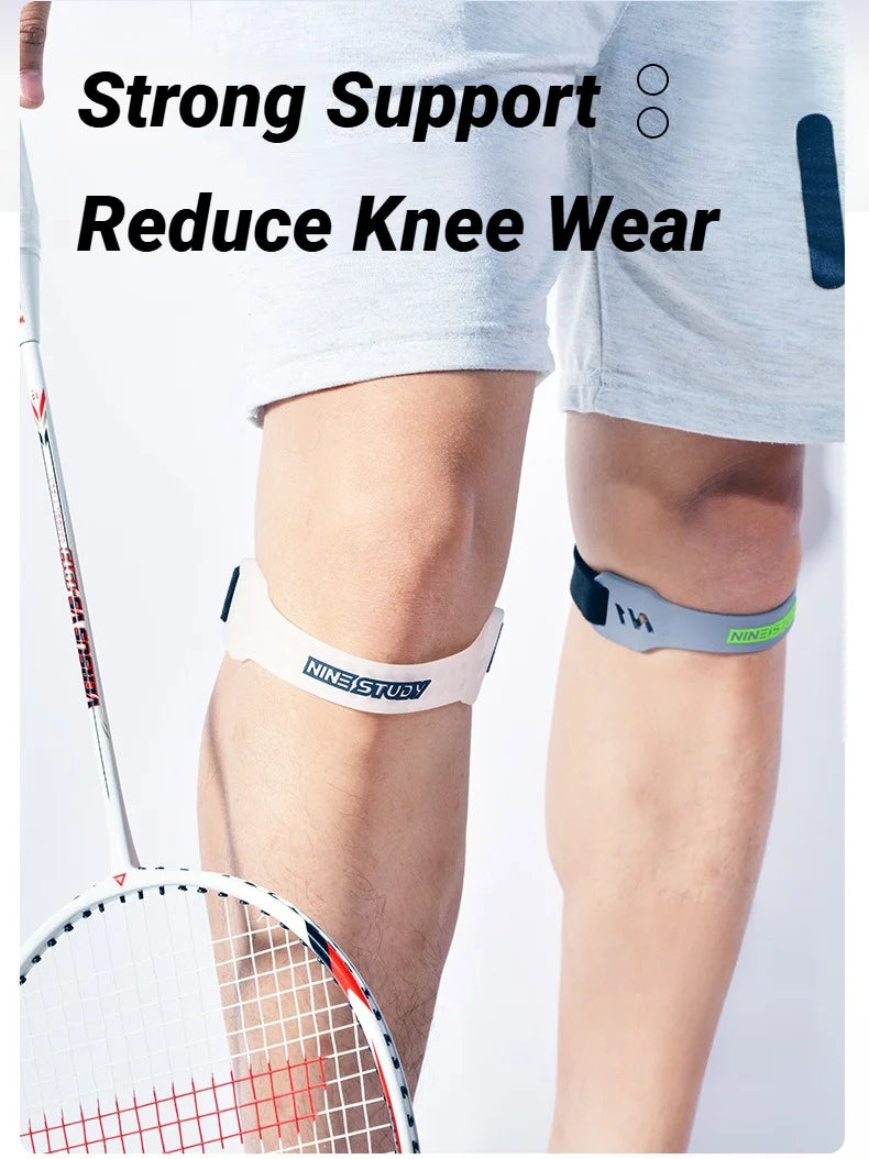 Adjustable PVC Knee Patellar Band Tendon Support Strape Brace Shock Absorption Compression Strap Pads Sport Protection