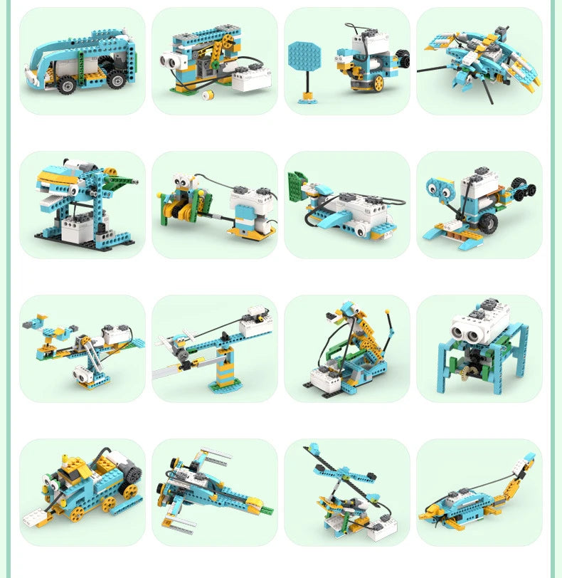 Science And Education Programming Building Blocks Steam Robot Toys Early Education Puzzle Assembly Building Blocks High-Tech Set