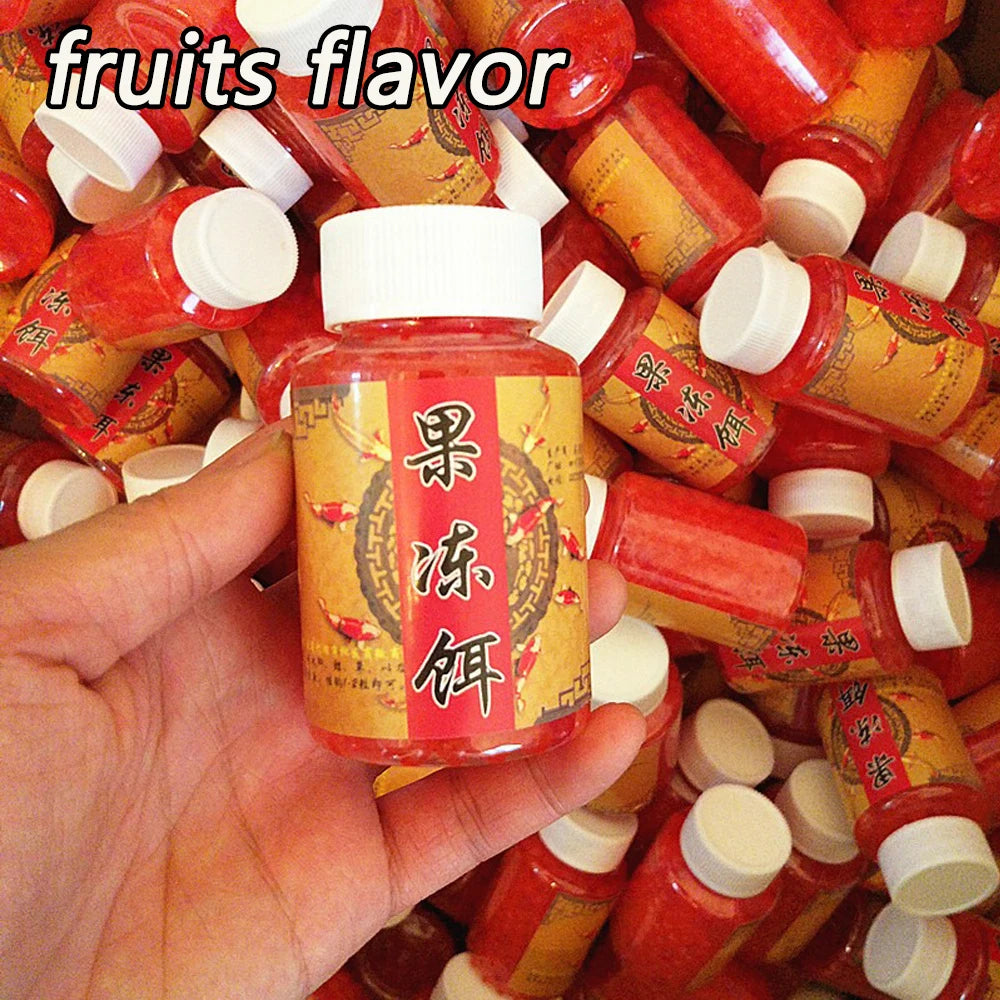 Jelly Bait 100PCS 200PCS 500PCS Granular Fishing Food Aquatic Feed Carp Pesca Attractant Flavor Elastic Nutrition Soft Lure