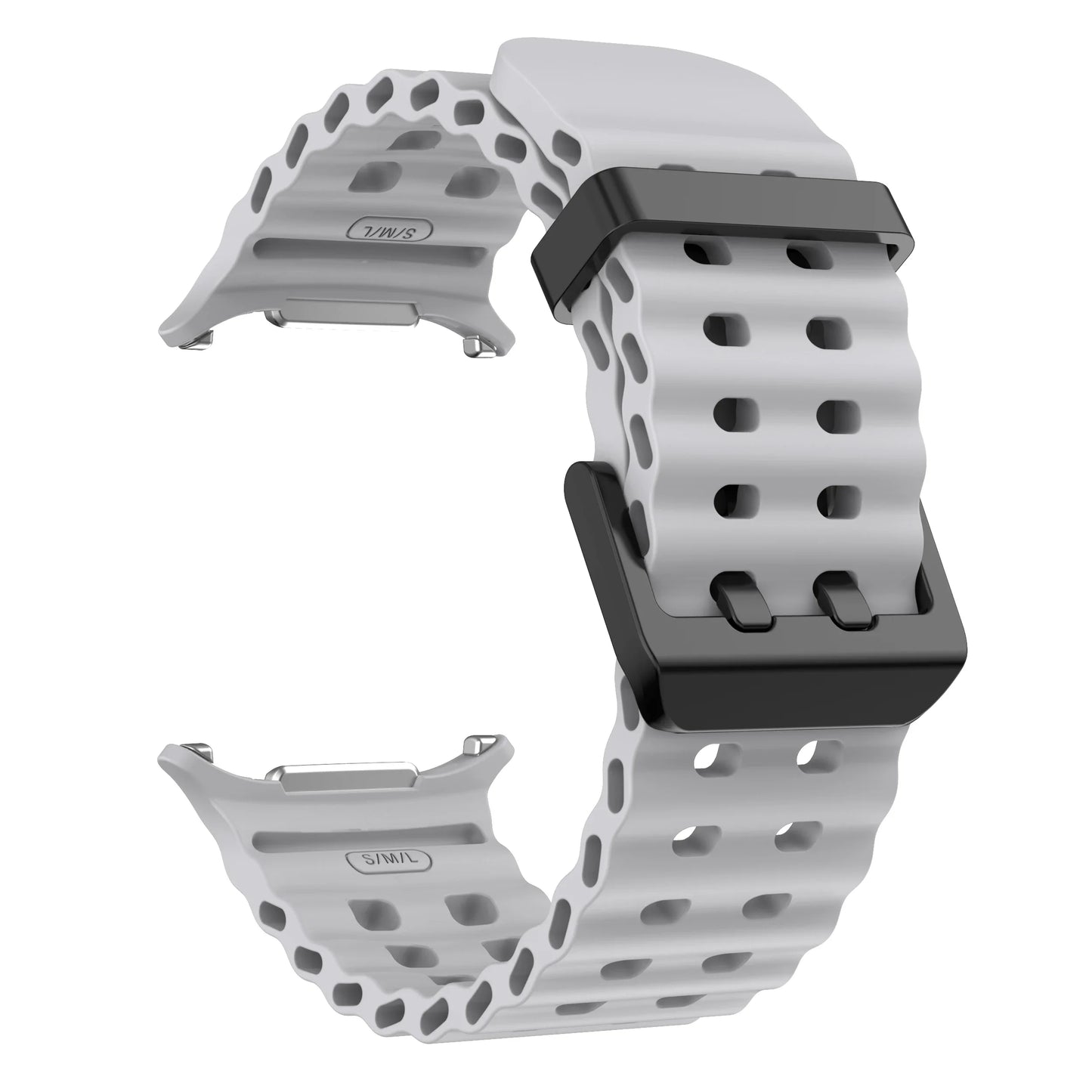 Marine Band For Samsung Galaxy Watch Ultra 47mm Sports Silicone Strap Bracelet For GalaxyWatch Ultra Watchband Accessories