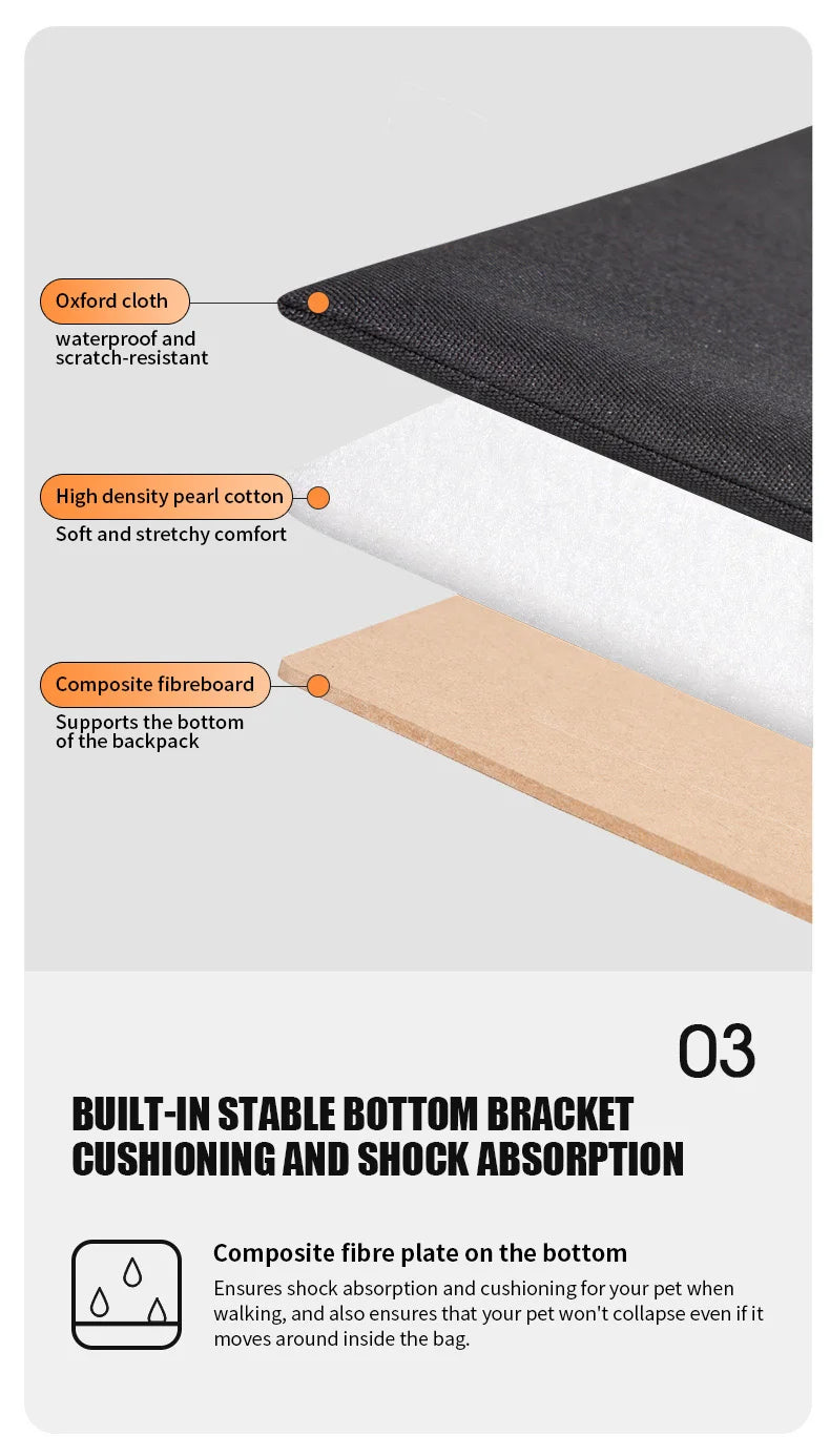 Pet Chest Backpack Front Carrying Tote Backpack Dogs and Cats Breathable Portable Outdoor Bag Shoulder Cat Bag