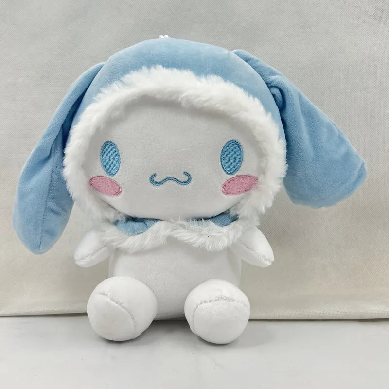 25Cm Kawaii Sanrio Anime Plush Toy Cartoon Roll Cinnamoroll Soft Stuffed Plushie Doll Baby Girl Pillow Home Ornament Couple Gift