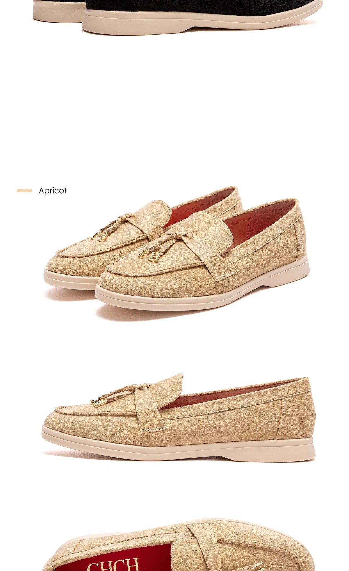 CHCH Women's Flat Shoes Autumn New Anti Velvet Single Shoes Classic Round Head Women's loafers