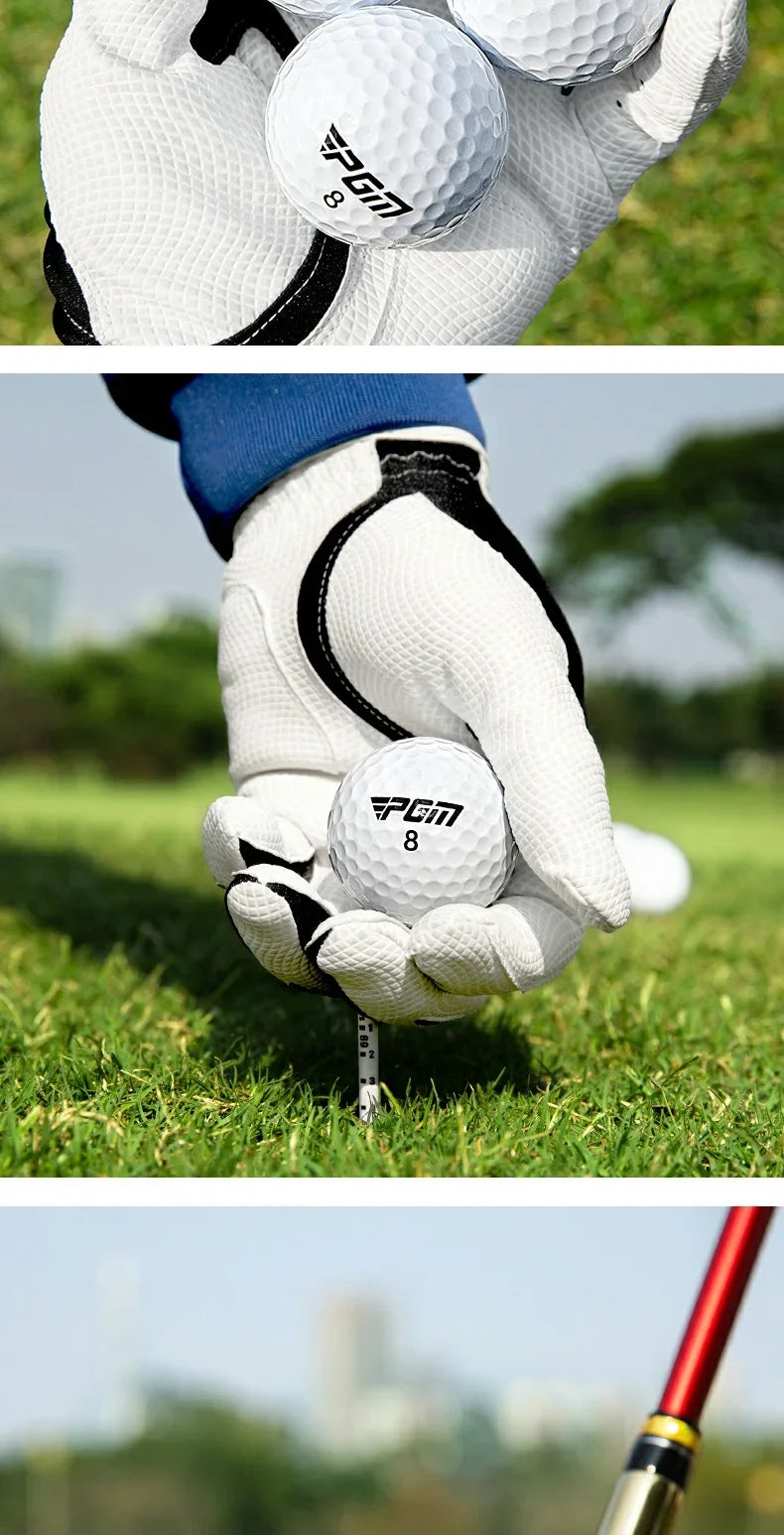 PGM 10pcs Golf Practice Range Special Double Layered Balls Strap Aiming Line High Rebound Long Distance Low Inverted Spin Q031