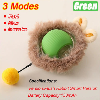 Rolling Ball Toy for Cats and Dogs Rechargeable ABS and Silicone