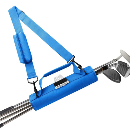 Mini Lightweight Golf Club Bag With Ball Pouch Portable Driving Range Carrier