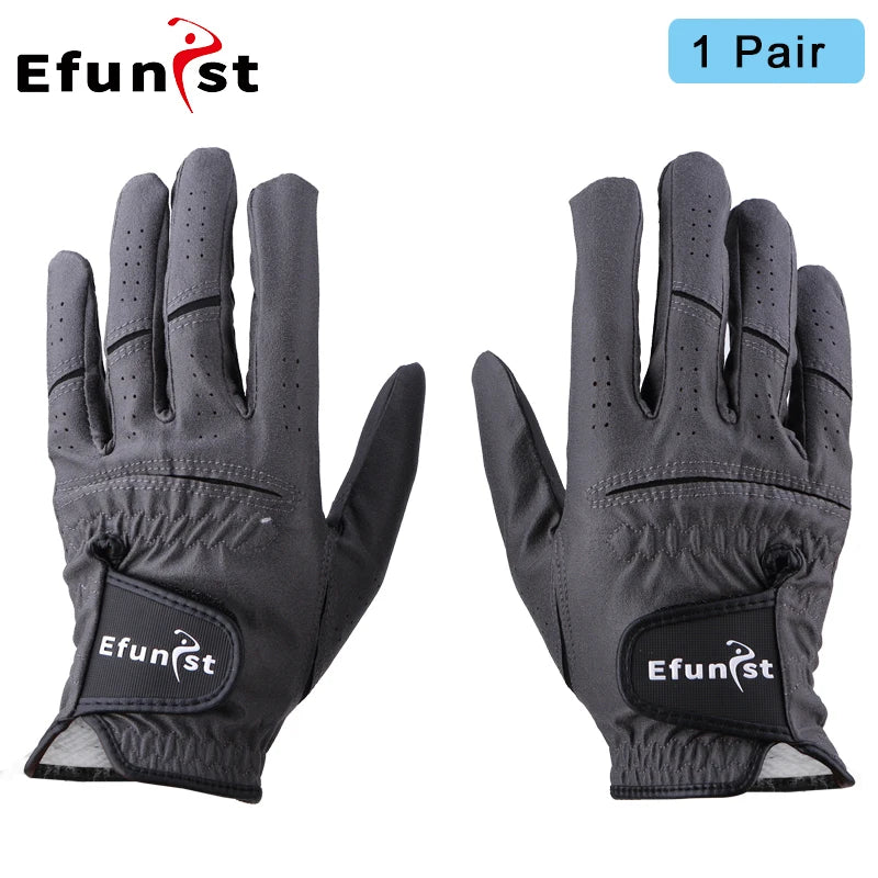 Golf Gloves Men's Glove Left/Right Hand 2 color Soft white Dark Grey Swing Putting Training particles Breathable Namib Gloves