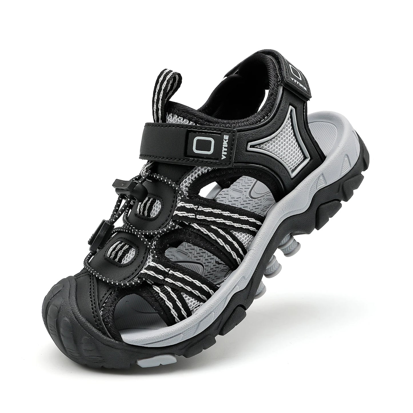 Kids Water Sandals Quick Dry Hook And Loop Unisex Summer Mixed Color