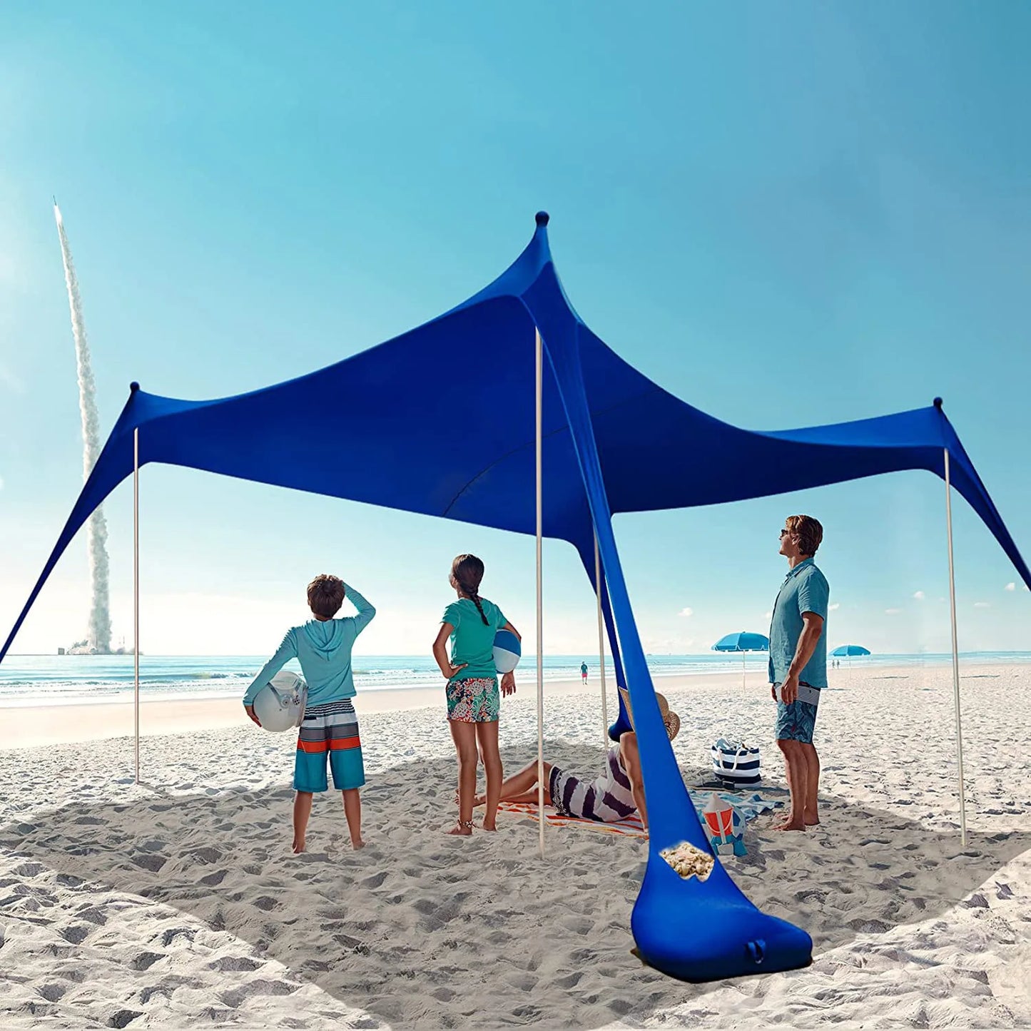 Outdoor Lawn and Beach Leica Canopy Tent Portable Lawn Camping Fishing Tent Outdoor Sun Protection and Cooling Large Size
