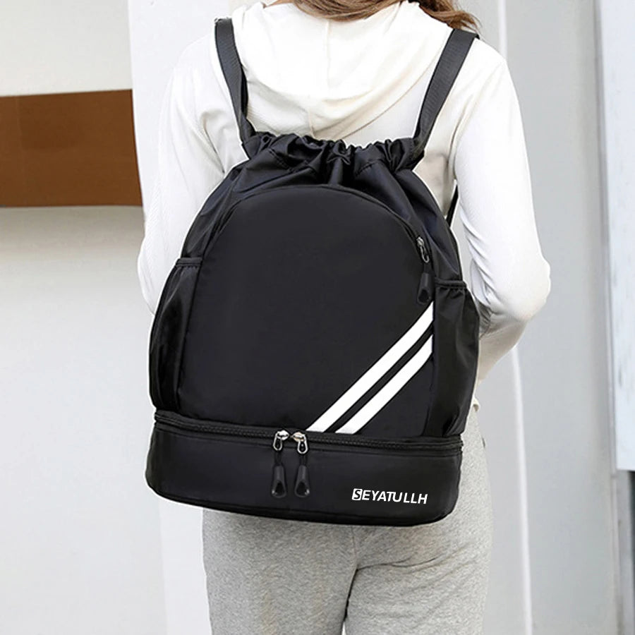 Fitness Backpack Gym Bag Sport Basketball Backpack Travel Outdoor Pack Waterproof Swimming Bag Pouch Hiking Climbing Mochila