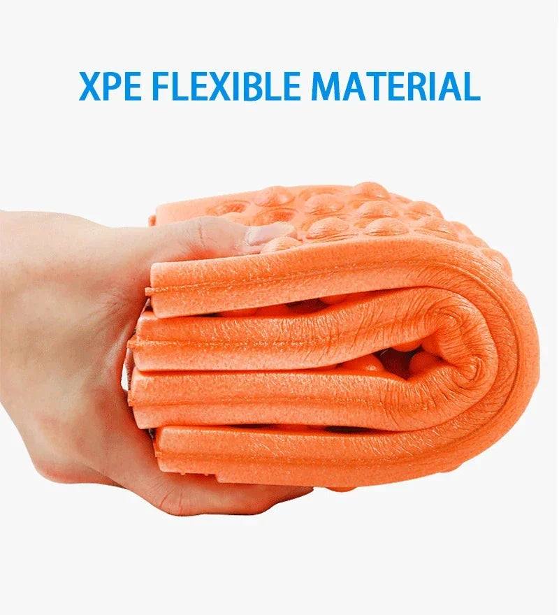 Honeycomb Massage Mat 6-Fold XPE Cushion Outdoor Hiking Camping Training Park Foldable Pillow Picnic Sitting Moisture-proof Pad