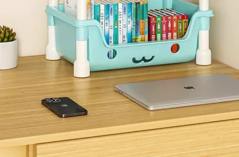 Macaron Storage Handcart Snack Storage Rack Movable Household Large Capacity Wheeled Kitchen Rolling Rack Children Storage Rack