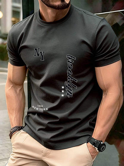Men's Cotton T-Shirt Short Sleeve O-Neck Oversized Fit