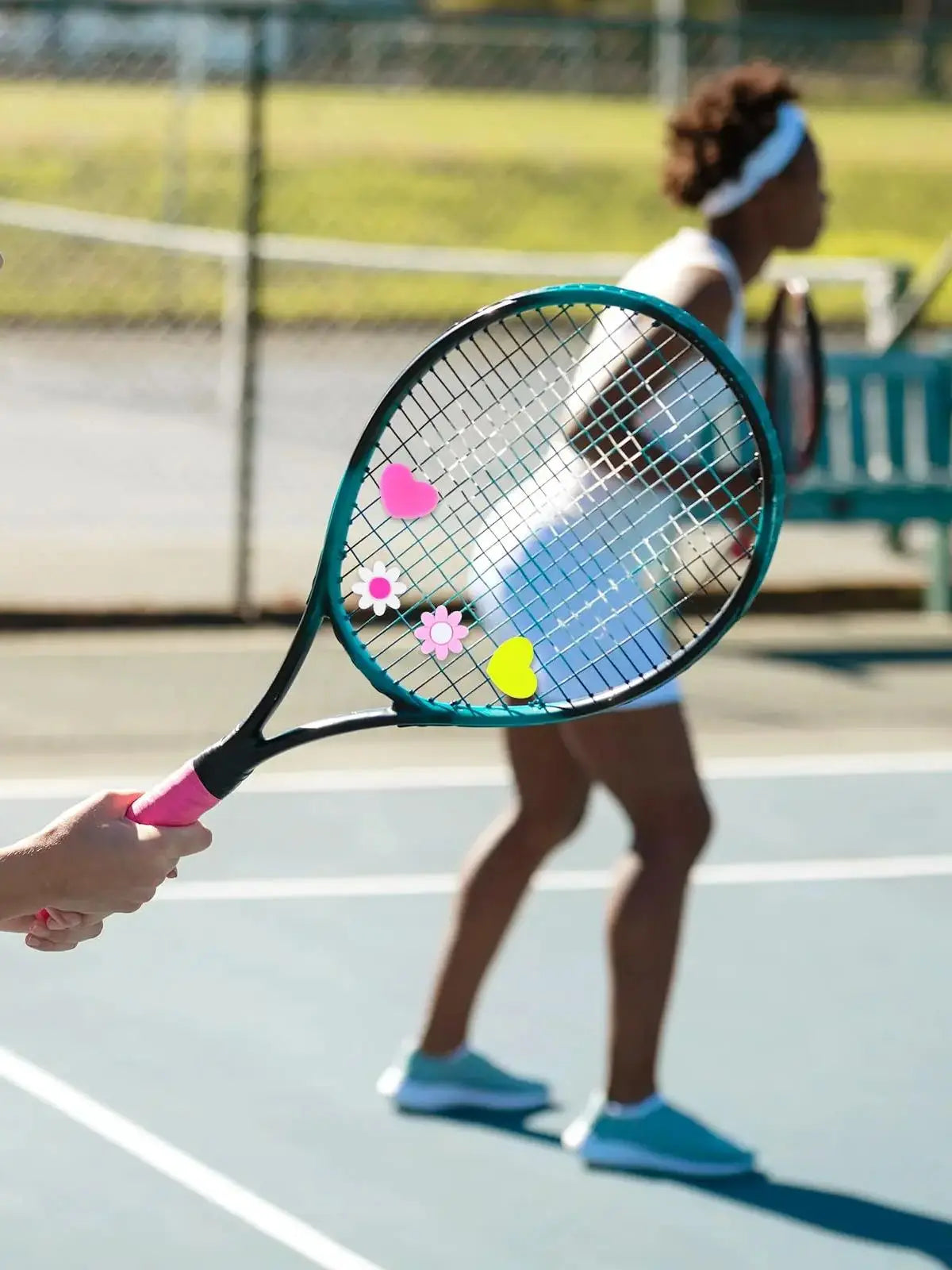 Tennis Racket Vibration Dampener Heart Tennis Shock Absorber for Racket Flower  Tennis Racquet String Silicone Dampener Tool