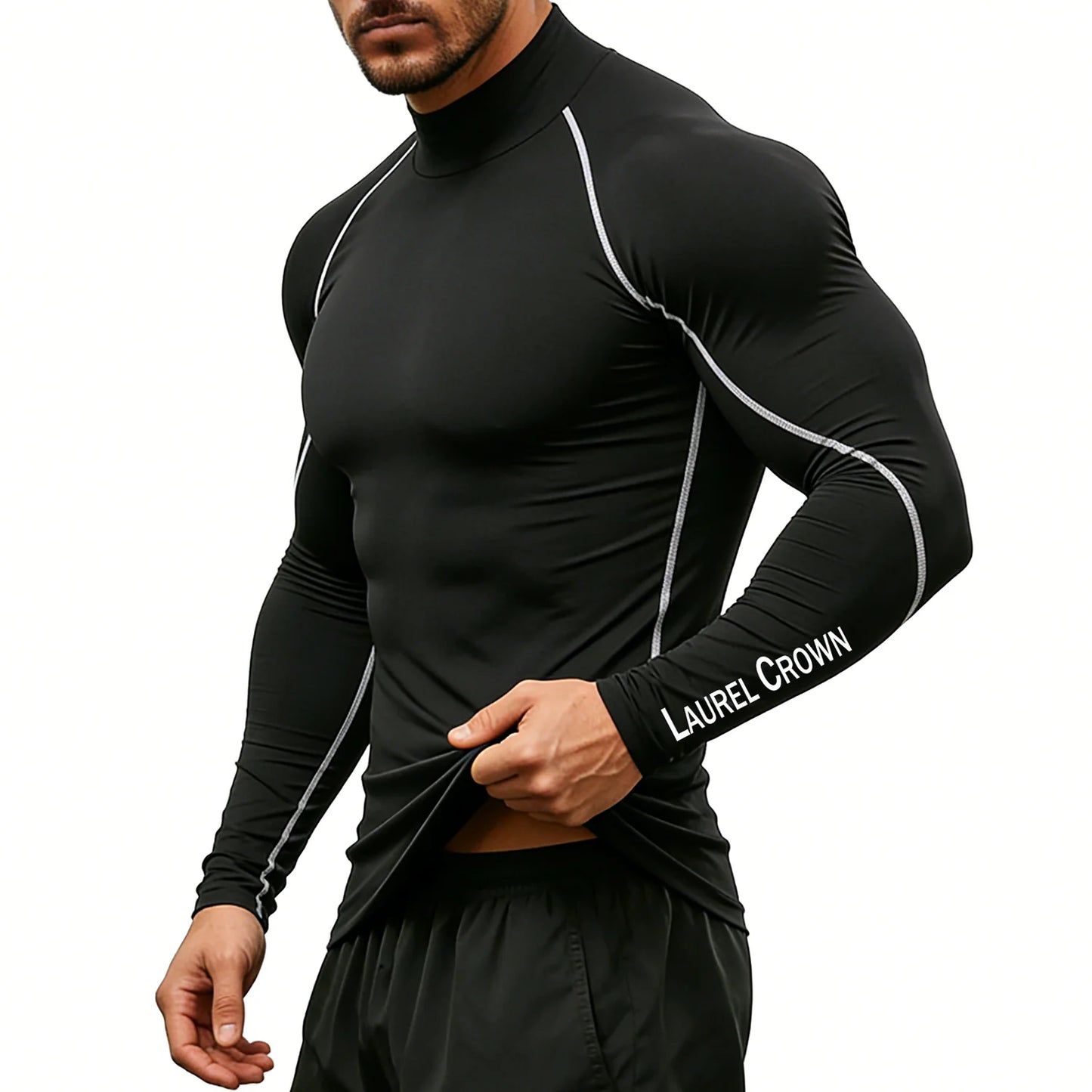 Fitness T-shirt Men Long Sleeve Training Shirts Running Compression Skinny Tops Muscle Workout Clothing